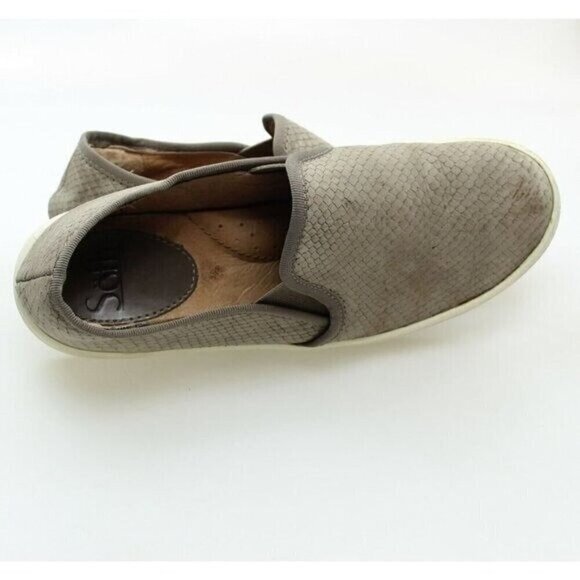 Sofft Womens Gray Nubuck Leather Slip On Sneakers - Picture 12 of 12
